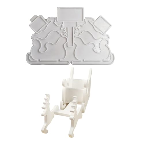 Weihnachtsschlittenhirschbetonzement Silikonform Silikon Epoxidharzform Für Epoxidharz Home Dekoration Weihnachtsschlittenhirschbetonzement Silikonform Silikon Epoxidharzform Für Epoxidharz Home Dekoration von Ldabrye