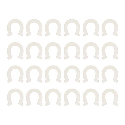24PCs DIY -Holzscheiben Horeisenform unvollendete Ausschnitte anheitige handgemachte Handwerksdekoration von Ldafava