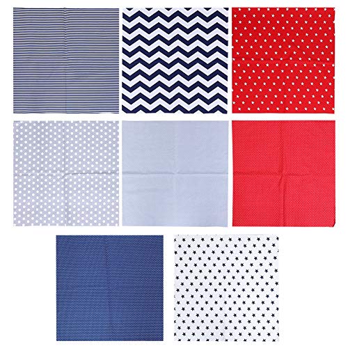 Baumwolltuch Stoff Set DIY Nähmaterial 8pcs Punktsternstreifen Druckmuster weich bequeme Handwerk Vorräte für Heimtextilien Bettwäsche Vorhang dekoratives Stoff 50x50 cm Baumwolltuch Stoff Set DIY Nähmaterial 8pcs Punktsternstreifen Druckmuster weich bequeme Handwerk Vorräte für Heimtextilien Bettwäsche Vorhang dekoratives Stoff 50x50 cm von Ldafava