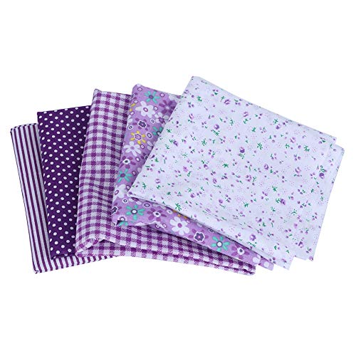 Bedruckter Baumwollstoff, Quilt-Bastelstoff, DIY-Handwerk, Nähmaterial, hochwertig, weich, bequem, atmungsaktiv, für Heimtextilien, Bettwäsche, Vorhänge, Kissen, Lila, 50 cm x 50 Bedruckter Baumwollstoff, Quilt-Bastelstoff, DIY-Handwerk, Nähmaterial, hochwertig, weich, bequem, atmungsaktiv, für Heimtextilien, Bettwäsche, Vorhänge, Kissen, Lila, 50 cm x 50 von Ldafava