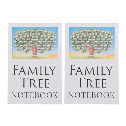 Family Tree Notebook Genealogy Workbook Premium -Plattenbuch für Familienforschungsstudenten Büro -Schreibwarenpapier 21x14cm 2pcs von Ldafava