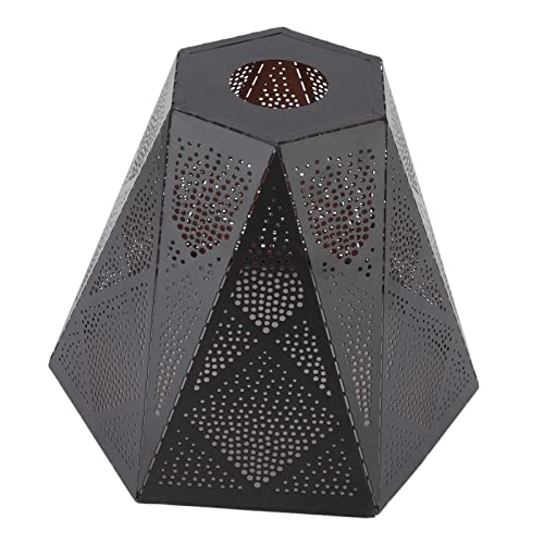 Ldafava Lampen Schatten Schmiedeeisen hohles Design moderner Stil korrosionsbeständiger Tischlampenschatten für E27 E26 Lampenhalter für Schlafzimmer Wohnzimmer Küche geeignet von Ldafava
