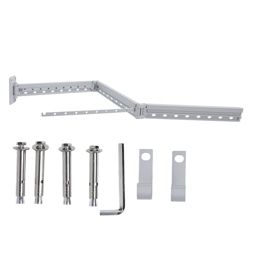 Ldafava Wandmontierte Kleidung Trocknungsregal Retractable Places Saving Wack Rack Zusammenklappbarer Trockner für Balkon Waschküche Aluminiumlegierung 3855g von Ldafava