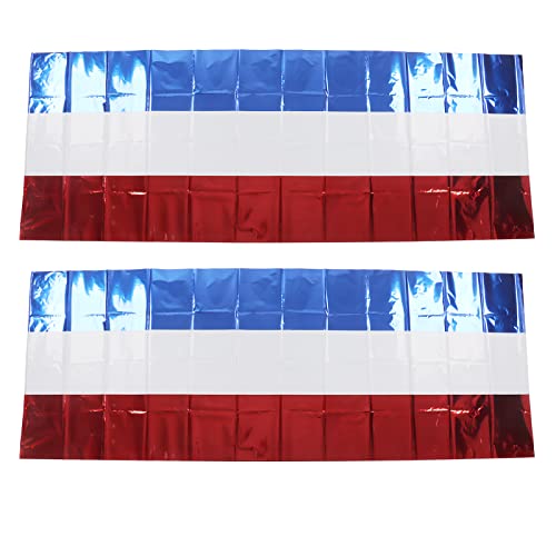 Patriotische Tischdecke 4. Juli Tischabdeckung Independence Day Tischdecke Rot weiß blau wasserdichte Haustierstoff für Urlaub Party ationen 2pcs Set 3,3ft x 8,9ft Patriotische Tischdecke 4. Juli Tischabdeckung Independence Day Tischdecke Rot weiß blau wasserdichte Haustierstoff für Urlaub Party ationen 2pcs Set 3,3ft x 8,9ft von Ldafava