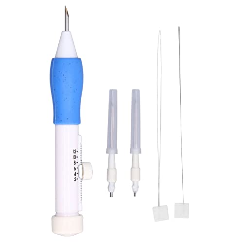 Punchnadelstickstärke Pen Set DIY Strick -Nähwerkzeug mit 3D -Design für Kleidung Kunstwerk Abs Kunststoff Weiß 46G enthält 1 Stift 2 Nadeln 2 Threaders Punchnadelstickstärke Pen Set DIY Strick -Nähwerkzeug mit 3D -Design für Kleidung Kunstwerk Abs Kunststoff Weiß 46G enthält 1 Stift 2 Nadeln 2 Threaders von Ldafava