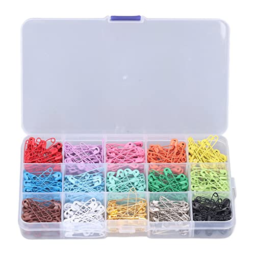 Sicherheitsstifte verschiedene kleine Edelstahl DIY Machen zuverlässiger Verriegelungsdesign glänzend hell kompaktes Nähzubehör für Kunstprojekte und Heimnutzung 300 oder 450 (15 Farben 300 Stück/Box) Sicherheitsstifte verschiedene kleine Edelstahl DIY Machen zuverlässiger Verriegelungsdesign glänzend hell kompaktes Nähzubehör für Kunstprojekte und Heimnutzung 300 oder 450 (15 Farben 300 Stück/Box) von Ldafava