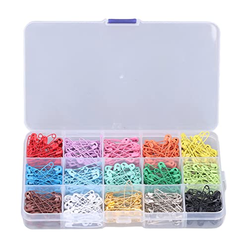 Sicherheitsstifte verschiedene kleine Edelstahl DIY Machen zuverlässiger Verriegelungsdesign glänzend hell kompaktes Nähzubehör für Kunstprojekte und Heimnutzung 300 oder 450 (15 Farben 450 Stück/Box) Sicherheitsstifte verschiedene kleine Edelstahl DIY Machen zuverlässiger Verriegelungsdesign glänzend hell kompaktes Nähzubehör für Kunstprojekte und Heimnutzung 300 oder 450 (15 Farben 450 Stück/Box) von Ldafava