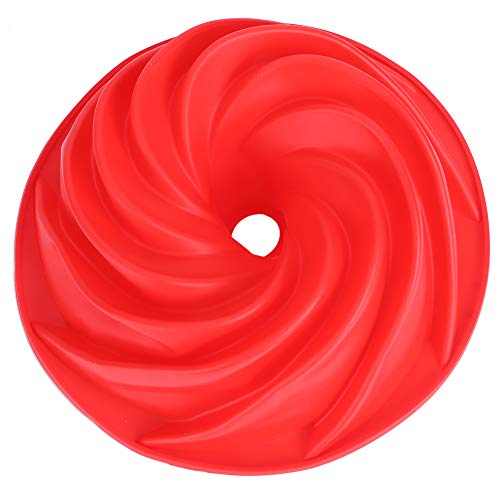 Spiralkuchenform Silikon Schokoladenkekse Cupcake Form Fondant DIY Kuchen -Werkzeuge Premium -Qualität nicht hitzebeständiger wiederverwendbares Backzubehör für Hausbäcker rot von Ldafava