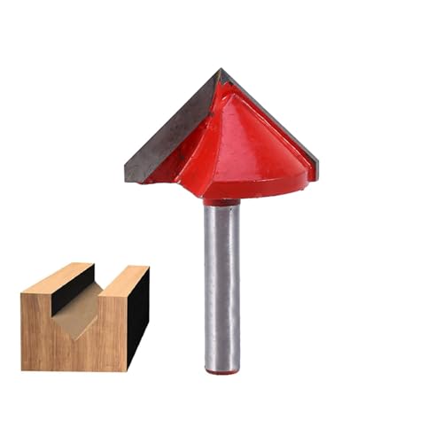 V Nutfräser, 90 Grad Fräser für Holz & Gipskarton, CNC Fräser mit Wolframstahl-Messer, 6 mm Schaft & 32 mm Durchmesser, für Oberfräse & Graviermaschine, V-Form Gravur & Kantenfräser V Nutfräser, 90 Grad Fräser für Holz & Gipskarton, CNC Fräser mit Wolframstahl-Messer, 6 mm Schaft & 32 mm Durchmesser, für Oberfräse & Graviermaschine, V-Form Gravur & Kantenfräser von Ldafava
