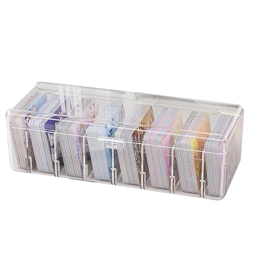 LdawyDE Karteikarten Box, 24,8 x 10 x 7,5 cm Karteikasten mit Abnehmbaren Trennbretter, Transparente Karteikartenbox mit Deckel für bis zu 700 Karten für Lernkarten, Visitenkarten, Notizen Karten LdawyDE Karteikarten Box, 24,8 x 10 x 7,5 cm Karteikasten mit Abnehmbaren Trennbretter, Transparente Karteikartenbox mit Deckel für bis zu 700 Karten für Lernkarten, Visitenkarten, Notizen Karten von LdawyDE
