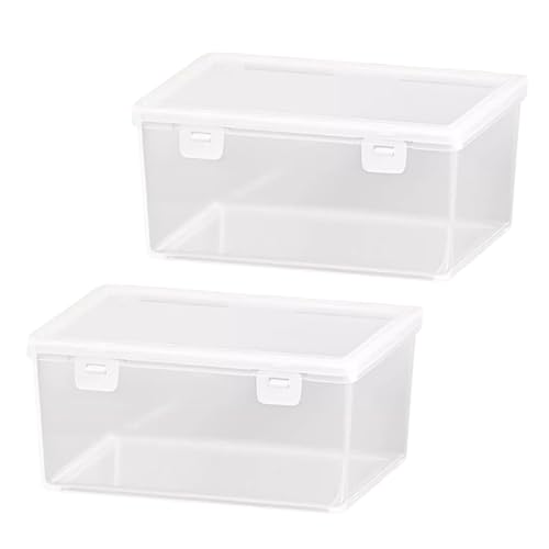 LdawyDE Karteikarten Box Groß, 2 Stück Karteikasten A6 Quer, 15,8 x 11,8 x 7,2 cm Karteikartenbox A6 mit Deckel, Vokabelbox für bis zu 500 Karten für Karteikasten, Lernkarten, Visitenkarten LdawyDE Karteikarten Box Groß, 2 Stück Karteikasten A6 Quer, 15,8 x 11,8 x 7,2 cm Karteikartenbox A6 mit Deckel, Vokabelbox für bis zu 500 Karten für Karteikasten, Lernkarten, Visitenkarten von LdawyDE