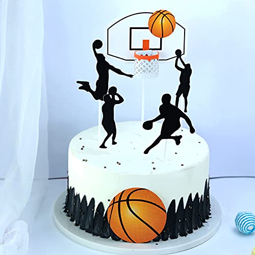 LdawyDE 6 pcs Basketball Tortendeko Geburtstag deko Cake Topper Tortenaufsätze Geschenke Tortenaufleger für basketballer jungen von LdawyDE