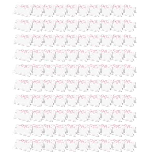 100 Stück Bowknot Zeltkarten Rohlinge Sitzzuweisungskarte für Hochzeiten, Geburtstage und Firmenveranstaltungen 100 Stück Bowknot Zeltkarten Rohlinge Sitzzuweisungskarte für Hochzeiten, Geburtstage und Firmenveranstaltungen von Ldbuejiaja