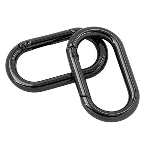2 Stück ovale Metallringe mit Federn, Schlüsselanhänger, Schnallen, Federringe, ovale Ringe, Taschenzubehör 2 Stück ovale Metallringe mit Federn, Schlüsselanhänger, Schnallen, Federringe, ovale Ringe, Taschenzubehör von Ldbuejiaja