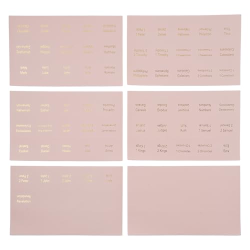 6 Blatt Bibelreiter für Damen und Herren, großer Druck, Aufkleber, Bibelindexe, laminierte Bibelreiter, leicht zu lesen und anzubringen 6 Blatt Bibelreiter für Damen und Herren, großer Druck, Aufkleber, Bibelindexe, laminierte Bibelreiter, leicht zu lesen und anzubringen von Ldbuejiaja
