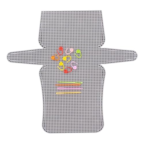 Acryl-Mesh-Leinwand zum Sticken, durchsichtiges Netz, blanko, für DIY, Umhängetasche, Geldbörse, Bastelzubehör von Ldbuejiaja