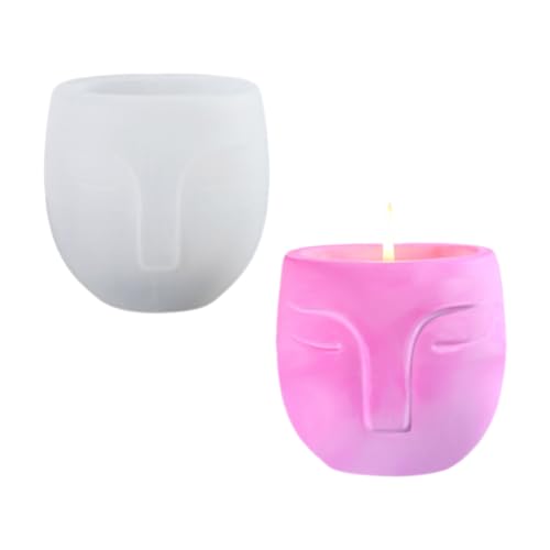 Einzigartige Harzform Silikonfahrzeugform Flexible Vase Formen Gesichtsform Schmuckglasform Geeignet Für Handherstellung Vase Easy Demold Craft Form Form von Ldbuejiaja