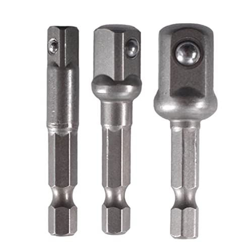 Grade Stecknuss-Adapter, 3 Stück, 1/4 Zoll, 3/8 Zoll, 1/2 Zoll Antriebsbuchse auf Bohrer-Adapter für Männer, Heimwerker Grade Stecknuss-Adapter, 3 Stück, 1/4 Zoll, 3/8 Zoll, 1/2 Zoll Antriebsbuchse auf Bohrer-Adapter für Männer, Heimwerker von Ldbuejiaja