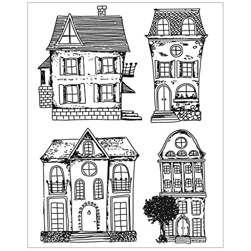 House Silikon-Stempel, transparent, für Scrapbooking, Prägung, Fotoalbum, dekorative Papierkarte, transparenter Stempel House Silikon-Stempel, transparent, für Scrapbooking, Prägung, Fotoalbum, dekorative Papierkarte, transparenter Stempel von Ldbuejiaja
