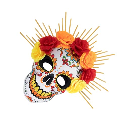 Ldbuejiaja Day Of The Dead Rose Suger Skelett Halloween Cosplay Kostüme Maskerade Sugar Skull Mexikaner Design von Ldbuejiaja