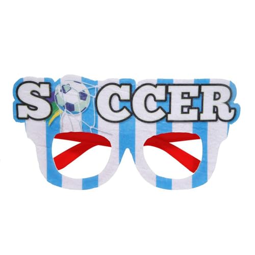 Ldbuejiaja Einzigartige Fußballbrille, europäischer Fußball-Brillen-Rahmen, Motto-Party-Brille für Sport, Party und Heimdekoration Ldbuejiaja Einzigartige Fußballbrille, europäischer Fußball-Brillen-Rahmen, Motto-Party-Brille für Sport, Party und Heimdekoration von Ldbuejiaja