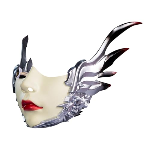 Ldbuejiaja Maskerade, mechanischer Flügel, halbes Gesicht, Halloween, mechanisch, für Damen und Herren, Halloween, Maskerade, Cosplay Ldbuejiaja Maskerade, mechanischer Flügel, halbes Gesicht, Halloween, mechanisch, für Damen und Herren, Halloween, Maskerade, Cosplay von Ldbuejiaja