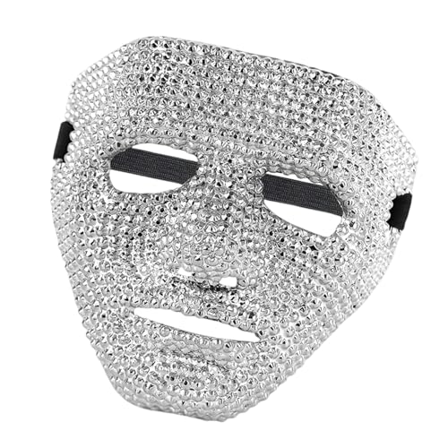 Ldbuejiaja Strass-Maskerade, Vollgesicht, Skelettkopf, Kürbis, Totenkopf für Männer und Frauen, Halloween, Cosplay Ldbuejiaja Strass-Maskerade, Vollgesicht, Skelettkopf, Kürbis, Totenkopf für Männer und Frauen, Halloween, Cosplay von Ldbuejiaja