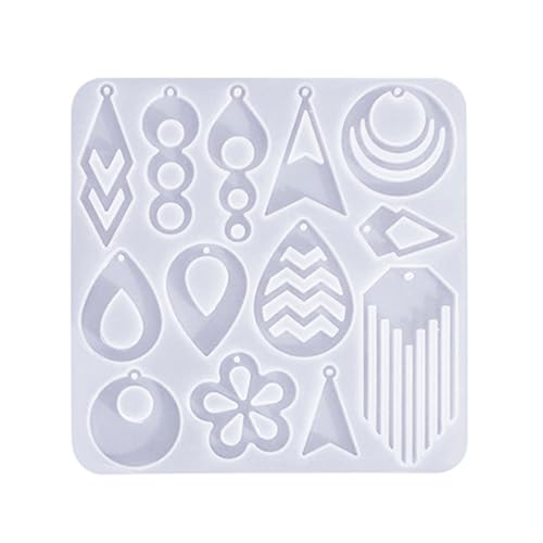 Silikonform Geometrische Ohrringe Formen Crafting Formen Schöne Schmuckformen Weiche Ohrring Anhängerformen Für Silikonform Für Schmuck von Ldbuejiaja