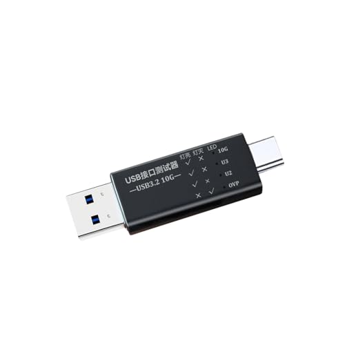 USB C auf USB 3.2 Schnittstellen Tester Detektoren mit LED-Display für schnelles Laden und Datenübertragung bis zu 10 Gbit/s USB C auf USB 3.2 Schnittstellen Tester Detektoren mit LED-Display für schnelles Laden und Datenübertragung bis zu 10 Gbit/s von Ldbuejiaja