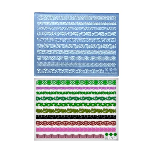 Wiederverwendbare Silikon Nägel Kunstform Geprägte Nägel Muster Für Handwerksferien Und Klassische Designs Mit Verschiedenen Mustern Geschnitztes Nageldesign von Ldbuejiaja