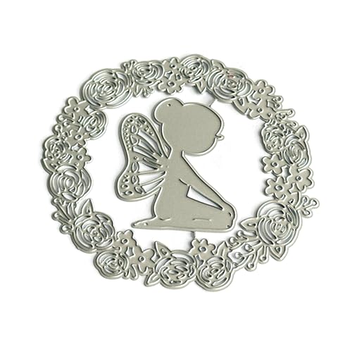 Wing Girl Stanzformen aus Karbonstahl, dekorative Prägepapier-Stanzform für Kartenherstellung, Scrapbooking, Lesezeichen von Ldbuejiaja