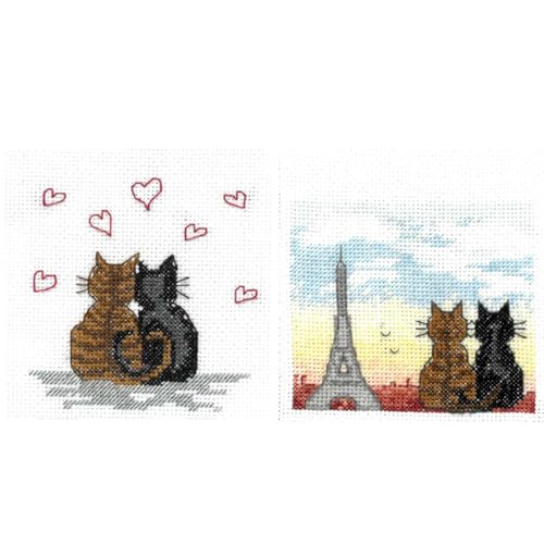 Le Bonheur des Dames Grußkarten 2er Set Kreuzstich Stickpackung Le Bonheur des Dames Grußkarten 2er Set Kreuzstich Stickpackung von Le Bonheur des Dames