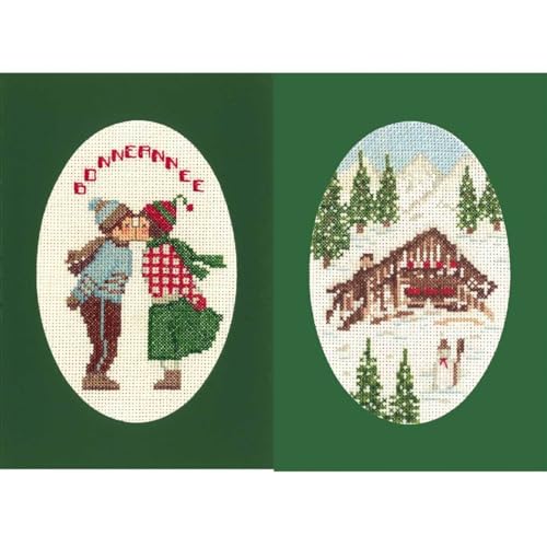Le Bonheur des Dames Grußkarten 2er Set Kreuzstich Stickpackung Le Bonheur des Dames Grußkarten 2er Set Kreuzstich Stickpackung von Le Bonheur des Dames