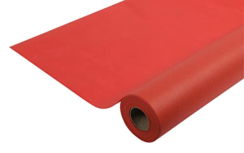 Pronappe Tischdecke R785009I Einweg-Tischdecke aus Spunbond-Vlies Länge 50m Breite 1,20m (pro Rolle) Farbe Rot Reißfestes, wasserabweisendes und abwischbares Gewebe von Pro Nappe