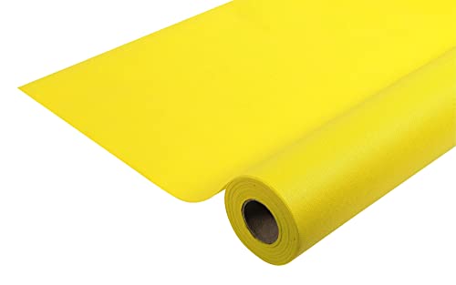 Pronappe Tischdecke R785024I Einweg-Tischdecke aus Spunbond-Vlies Länge 50m Breite 1,20m (pro Rolle) Farbe gelb Reißfestes, wasserabweisendes und abwischbares Gewebe von Pro Nappe