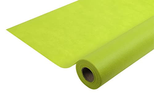 Pronappe Tischdecke R785031I Einweg-Tischdecke aus Spunbond-Vlies Länge 50m Breite 1,20m (pro Rolle) Farbe Kiwigrün Reißfestes, wasserabweisendes und abwischbares Gewebe von Pro Nappe