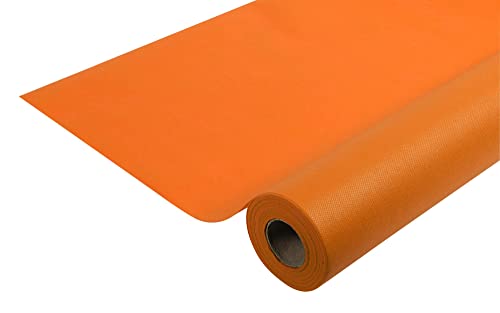 Pronappe Tischdecke R785043I Einweg-Tischdecke aus Spunbond-Vlies Länge 50m Breite 1,20m (pro Rolle) Farbe Orange Reißfestes, wasserabweisendes und abwischbares Gewebe von Pro Nappe