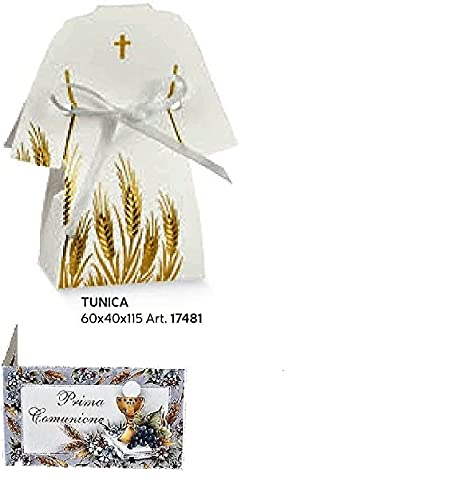 25 Tunika-Boxen zur Erstkommunion, Gastgeschenk für Konfekt, komplett mit Bändchen und Kärtchen personalisierbar mit professionellem Druck, Made in Italy 25 Tunika-Boxen zur Erstkommunion, Gastgeschenk für Konfekt, komplett mit Bändchen und Kärtchen personalisierbar mit professionellem Druck, Made in Italy von Le Gemme di Venezia