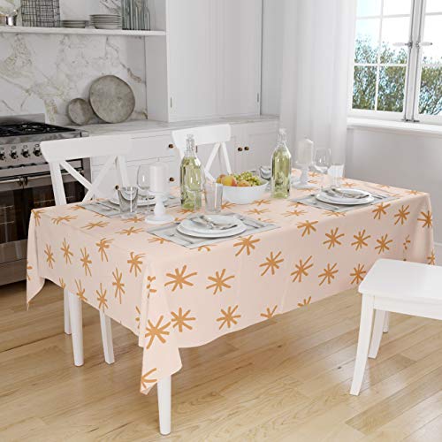 Le Jardin du Lin Küchendekoration, Tischdecke, Orange, Nicht-gerade weiss, 140 x 160 Cm - Entworfen und hergestellt in der Türkei Le Jardin du Lin Küchendekoration, Tischdecke, Orange, Nicht-gerade weiss, 140 x 160 Cm - Entworfen und hergestellt in der Türkei von Bonamaison