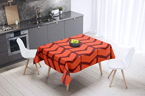 Le Jardin du Lin Küchendekoration, Tischdecke, Orange Bordeaux, 140 x 140 Cm - Entworfen und hergestellt in der Türkei Le Jardin du Lin Küchendekoration, Tischdecke, Orange Bordeaux, 140 x 140 Cm - Entworfen und hergestellt in der Türkei von Le Jardin du Lin
