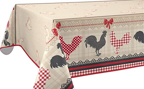 Le linge de Jules Tischdecke, Polyester, Rot, Rechteckig 150 x 240 cm von Le linge de Jules