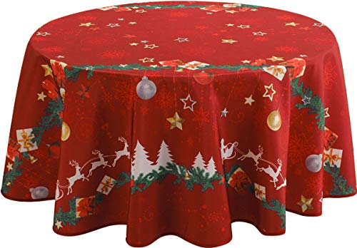 Le linge de Jules Tischdecke, Polyester, Rot, 160 cm cm Le linge de Jules Tischdecke, Polyester, Rot, 160 cm cm von Le linge de Jules