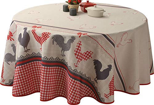 Le linge de Jules Tischdecke, Polyester, Rot, 160 cm cm Le linge de Jules Tischdecke, Polyester, Rot, 160 cm cm von Le linge de Jules
