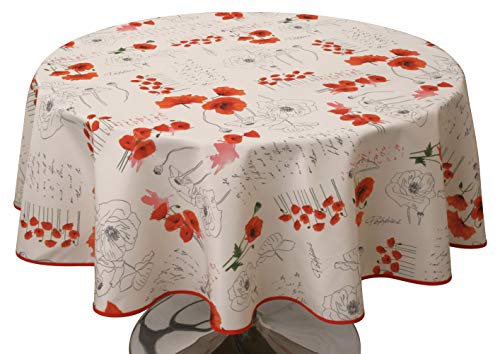 Le linge de Jules Tischdecke, Polyester, Rot, Oval 150 x 240 cm Le linge de Jules Tischdecke, Polyester, Rot, Oval 150 x 240 cm von Le linge de Jules