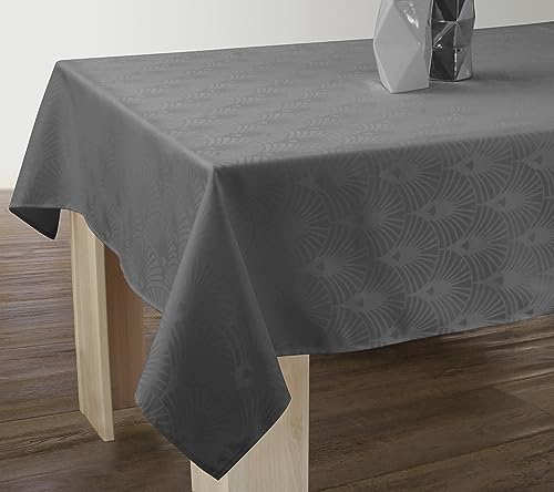 Le linge de Jules Tischdecke, schmutzabweisend, Damast, 150 x 240 cm, Anthrazit Le linge de Jules Tischdecke, schmutzabweisend, Damast, 150 x 240 cm, Anthrazit von Le linge de Jules