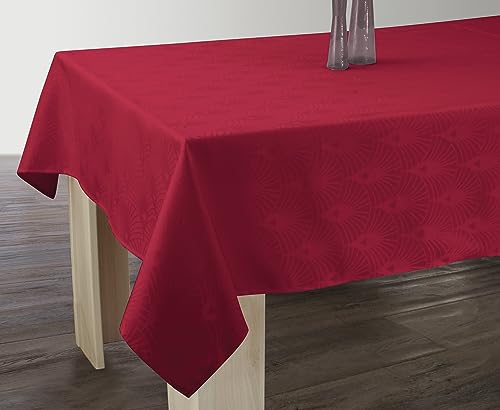 Le linge de Jules Tischdecke, schmutzabweisend, Damast, 150 x 300 cm, Rot Le linge de Jules Tischdecke, schmutzabweisend, Damast, 150 x 300 cm, Rot von Le linge de Jules