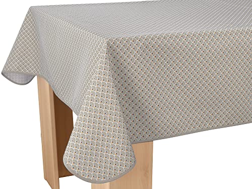 Tischdecke Fleckabweisende Pfau Beige - Rechteckig 150 x 300 cm von Le linge de Jules