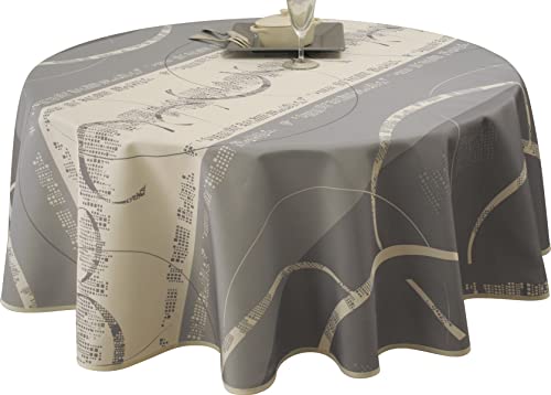 Le linge de Jules Tischdecke, Polyester, Grau, 160 cm cm Le linge de Jules Tischdecke, Polyester, Grau, 160 cm cm von Le linge de Jules