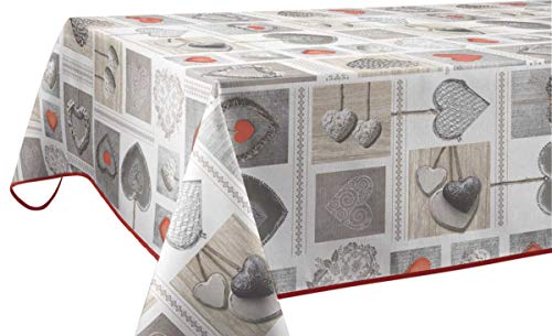 Le linge de Jules Tischdecke, Polyester, Rot, Rechteckig 150 x 300 cm Le linge de Jules Tischdecke, Polyester, Rot, Rechteckig 150 x 300 cm von Le linge de Jules