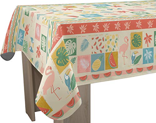 Le linge de Jules Tischdecke Fleckabweisende Tropic - Quadratisch 150x150 cm Le linge de Jules Tischdecke Fleckabweisende Tropic - Quadratisch 150x150 cm von Le linge de Jules